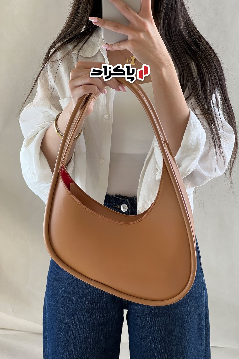 کیف دوشی هلالی کج کد 1477