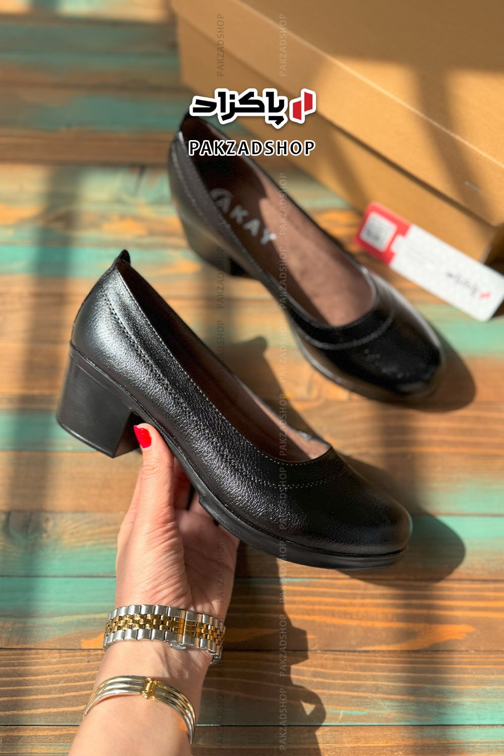 کفش جیران چرمی مدل دوختی