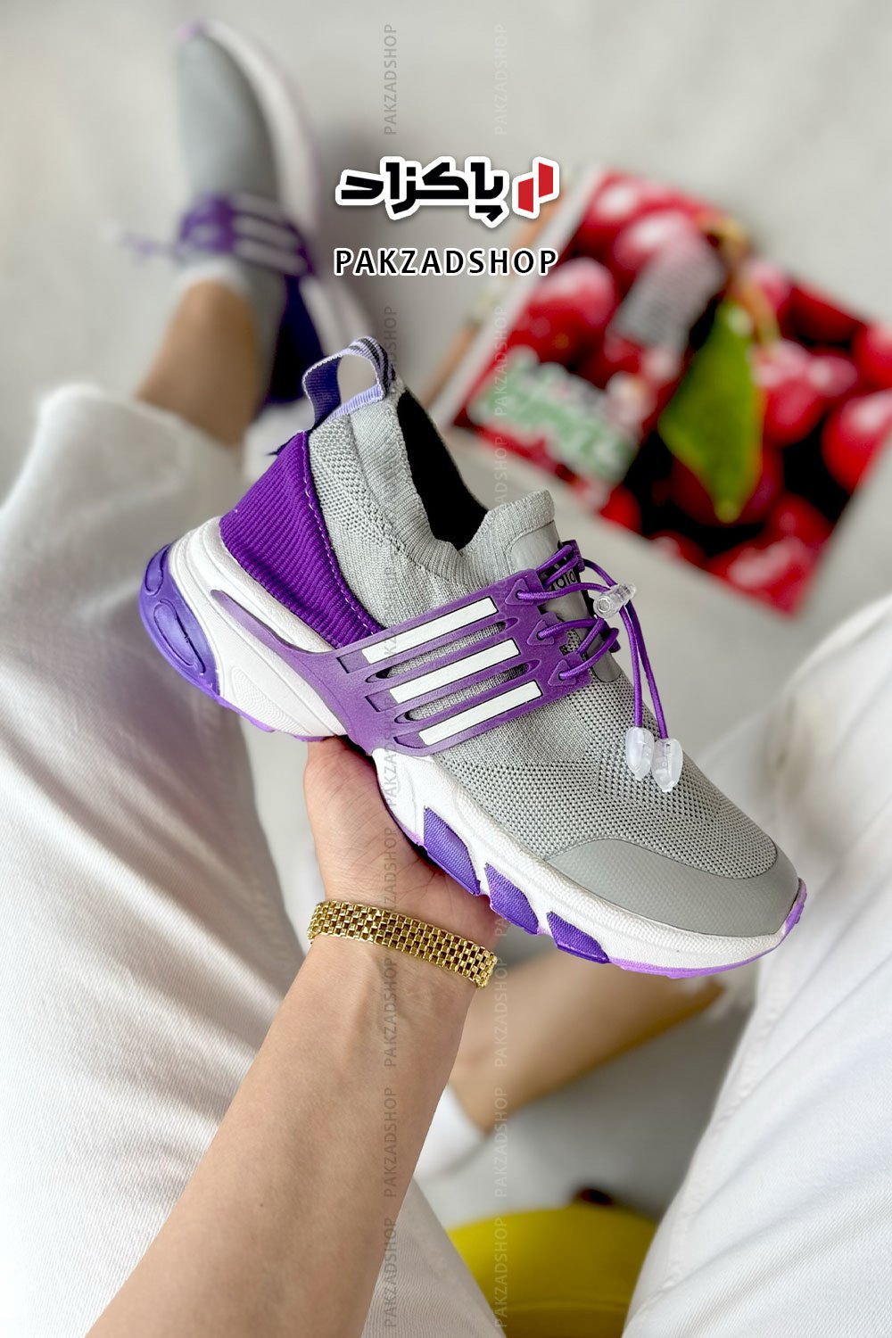 کفش اسپرت ادیداس جورابی کف طبی